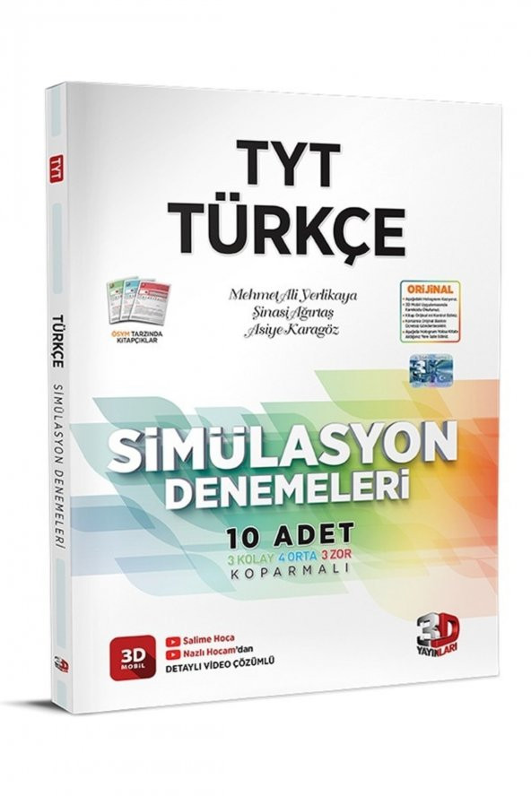 3d Tyt Simülasyon Türkçe Denemeleri 2023