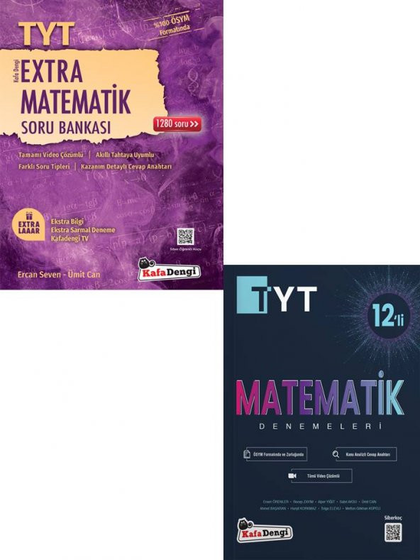 TYT Extra Matematik Soru Bankası+TYT Matematik Branş Denemesi (12li)