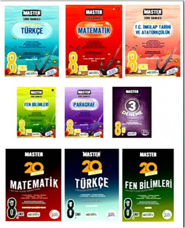 8. Sınıf Okyanus Yayınları Master Serisi Set - 1