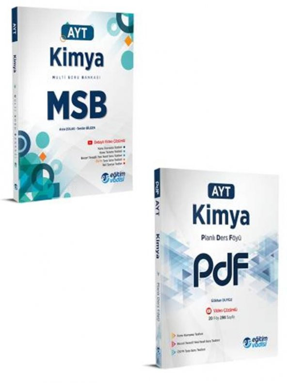Eğitim Vadisi MSB AYT Kimya + PDF AYT Kimya