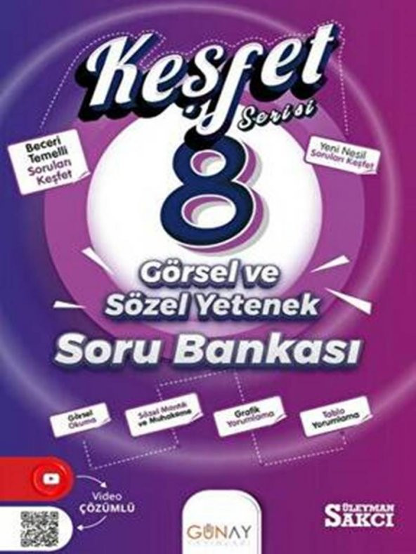 8. Sınıf 1. Dönem Türkçe Soru Bankası + Görsel ve Sözel Yetenek Soru Bankası + Türkçe ZOOM Deneme - 2