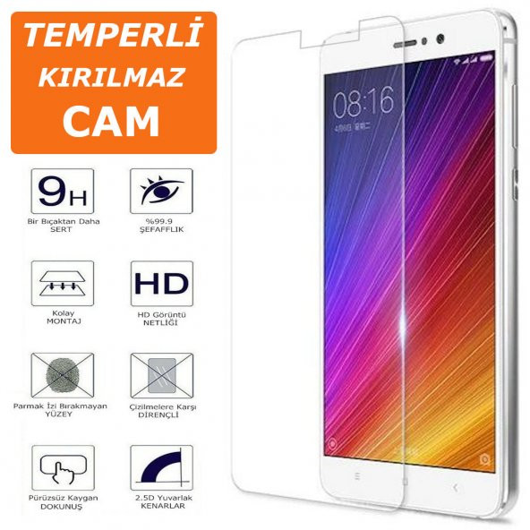 Xiaomi Mi 5S Plus Ekran Koruyucu HD Parlak 2.5D Şeffaf Temperli Kırılmaz Cam Ekran Koruma (YX75AGE) - 1