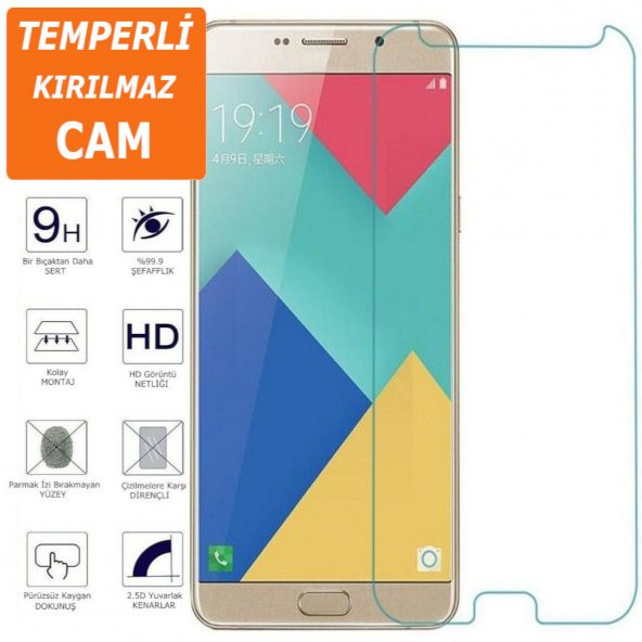 Samsung Galaxy A9 PRO 2016 Ekran Koruyucu 9H 2.5D Kırılmaz Temperli Cam Ekran Koruma HD (ZU64TRL)