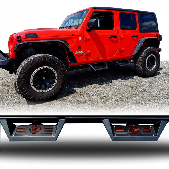 JEEP WRANGLER RUBİCON JK METAL YAN BASAMAK 2007-2017