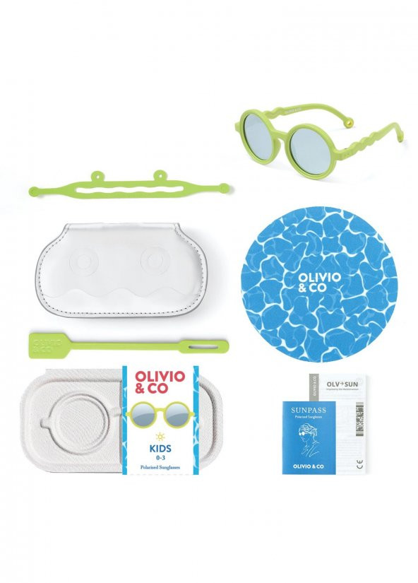 OLIVIO&CO Polarize Güneş Gözlüğü Sea Anemone Green 0-3 Yaş - 4