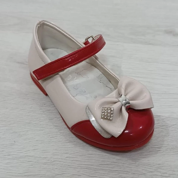 Fiyra 8009 Pembe-Beyaz Cırtlı El Yapımı Ortapedik Kız Bebe Babet Ayakkabı - 4