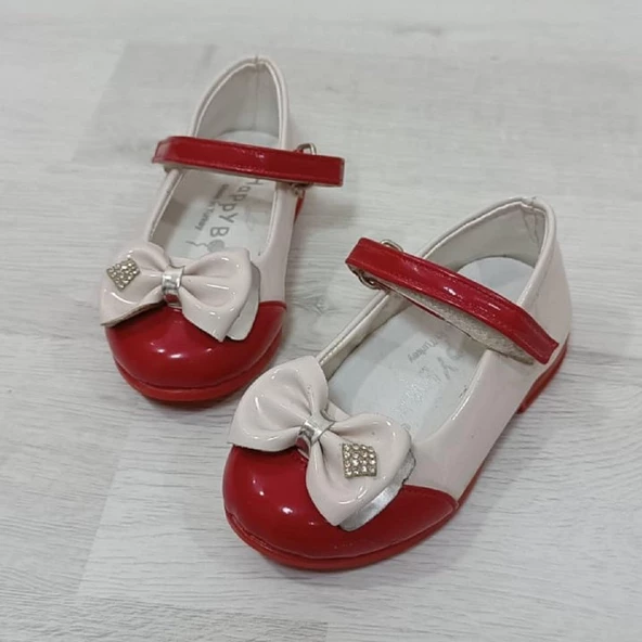 Fiyra 8009 Pembe-Beyaz Cırtlı El Yapımı Ortapedik Kız Bebe Babet Ayakkabı - 7