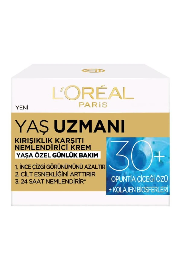 L'Oreal Paris Yaş Uzmanı 30+ Kırışıklık Karşıtı Nemlendirici Krem 2'li Set