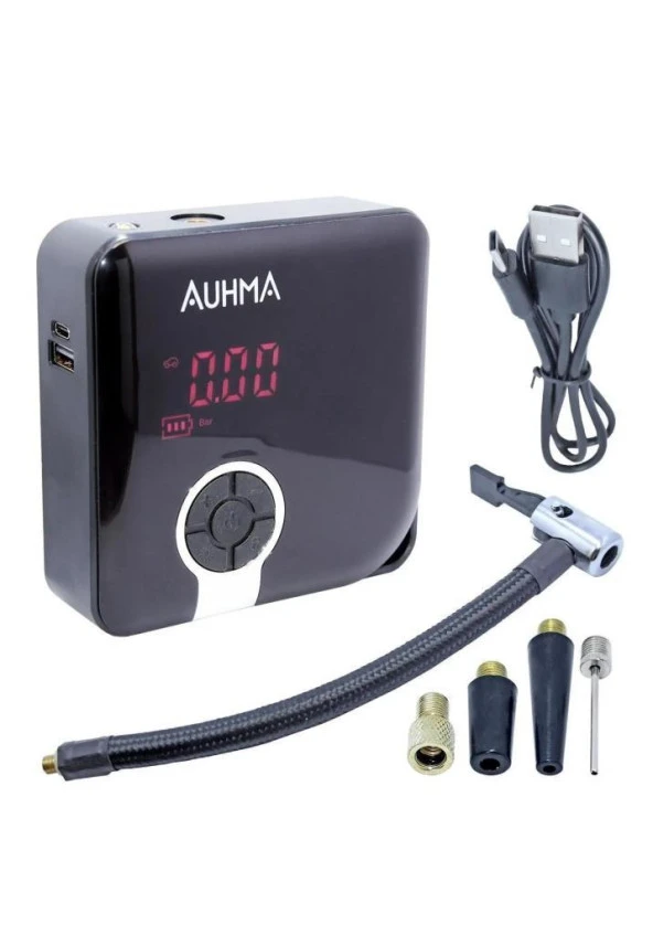 Auhma Şarjlı Dijital Lastik Şişirme Pompası  A5544