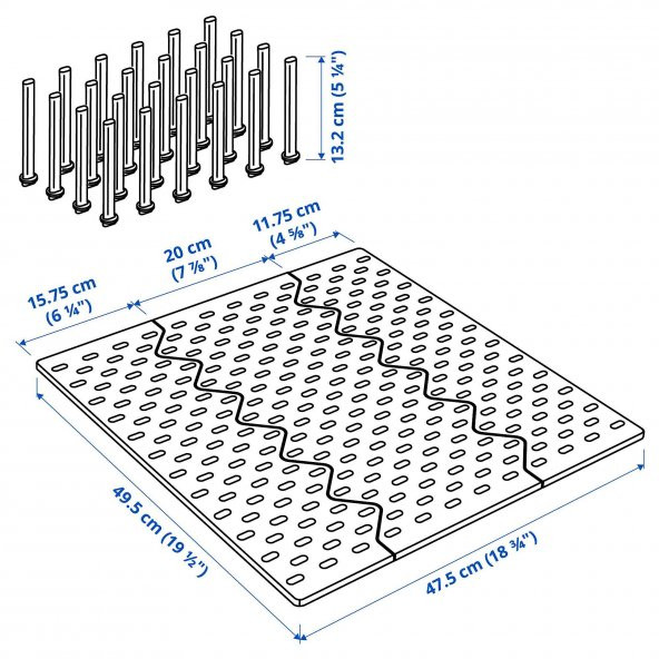 Çekmece İçi Düzenleyici, MeridyenDukkan Antrasit Renk 60 cm Tabak, Tencere, Kapak Düzenleyici - 3