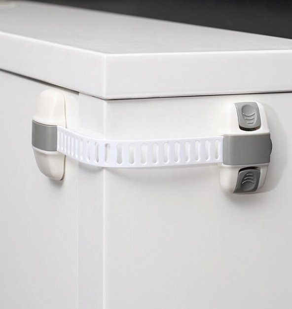 Miny Baby Buzdolabı - Dolap Çok Amaçlı Kilit - Gri - 3