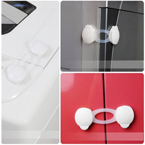 Miny Baby Çok Amaçlı Dolap Kilidi - 2Li - Kısa