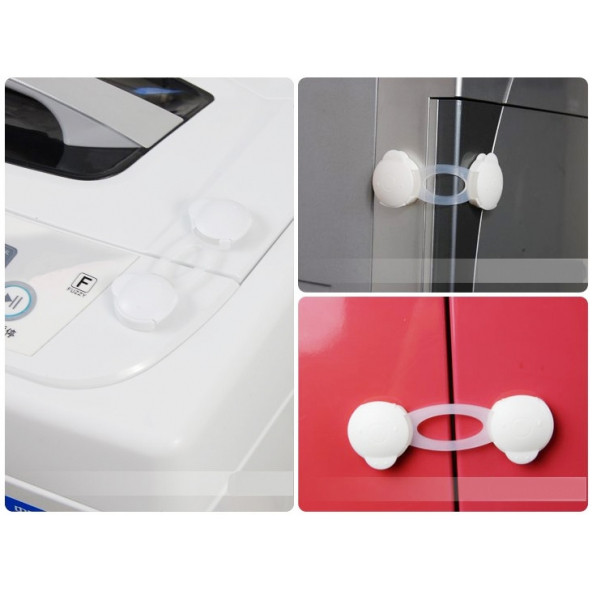 Miny Baby Çok Amaçlı Dolap Kilidi - 2Li - Kısa - 5