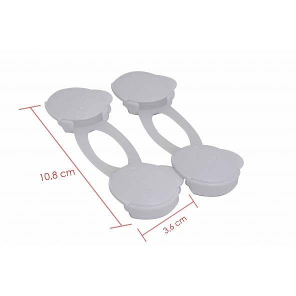 Miny Baby Çok Amaçlı Dolap Kilidi - 2Li - Kısa - 9