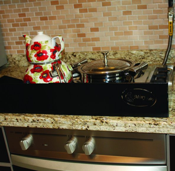 Miny Baby Genişleyebilen Ocak Bariyeri - Siyah - 2