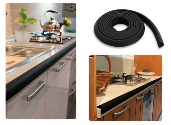 Miny Baby Kauçuk Kenar Koruyucu  2 Metre-Siyah - 2