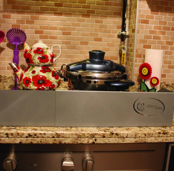 Miny Baby Genişleyebilen Ocak Bariyeri - Gri - 3