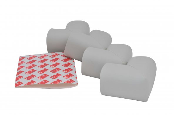 Miny Baby Kauçuk Jumbo Köşe Koruyucu   4 Lü / Gri - Resim 6
