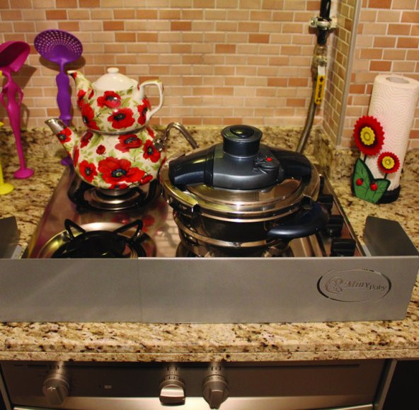 Miny Baby Genişleyebilen Ocak Bariyeri - Gri - 4