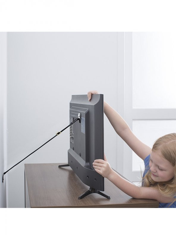 Miny Baby Eşya Tv Sabitleme Deprem Güvenliği Kayışı-Metal Başlıklı - Tse Test Raporlu - 4