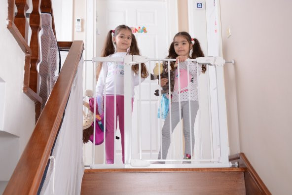 Miny Baby Otomatik Kapanır German Style Stop / Auto Close Güvenlik Kapısı / Beyaz - 3