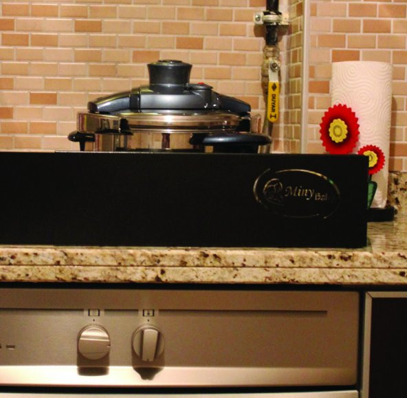 Miny Baby Genişleyebilen Ocak Bariyeri - Siyah - 4