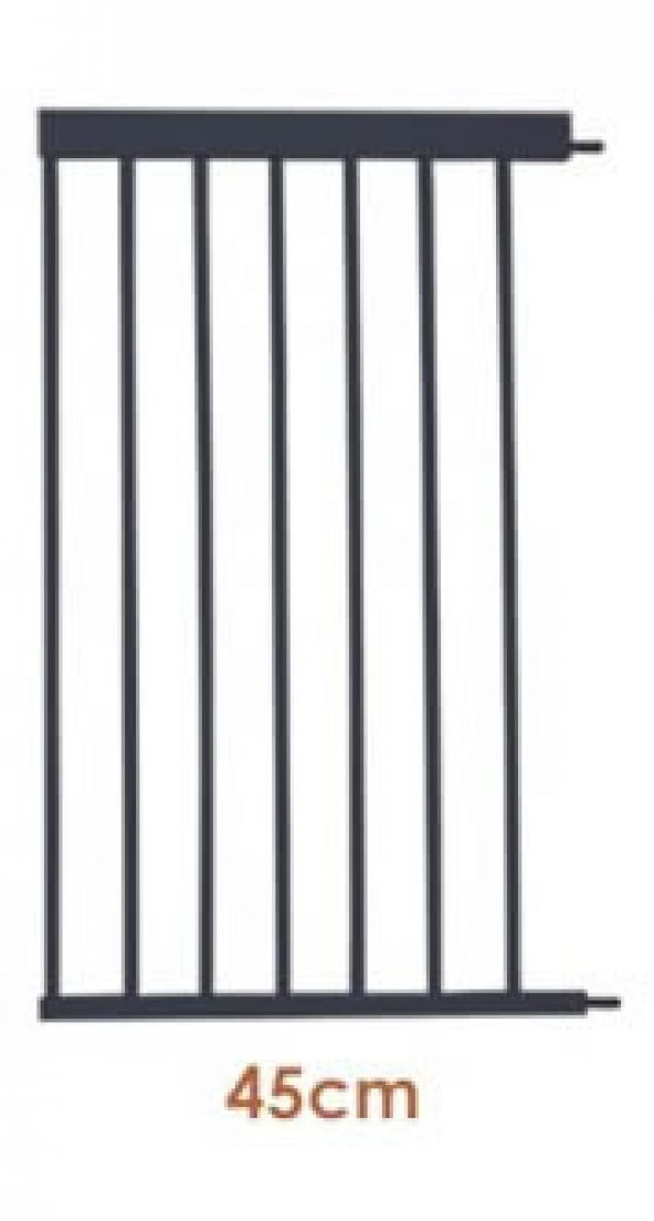 Miny Baby Otomatik Kapanır Güvenlik Kapısı Kahverengi Uzatma Parçası 45 Cm