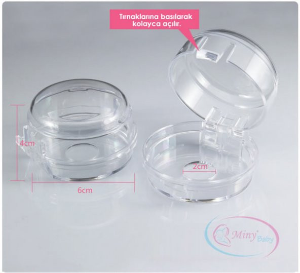 Miny Baby Ocak/Fırın Gaz Düğmesi Güvenlik Kapağı 4 Adet - 2