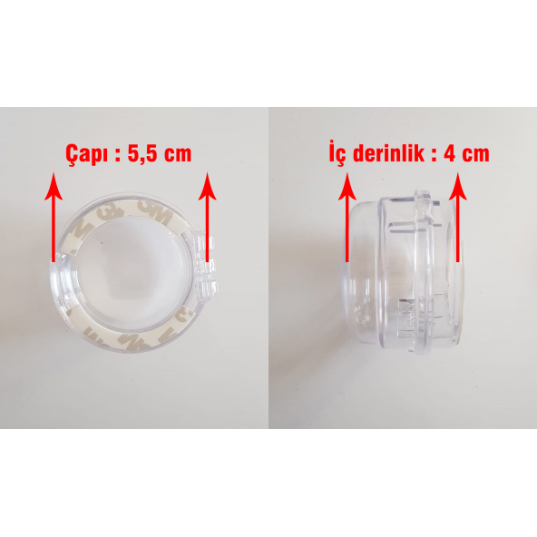 Miny Baby Ocak/Fırın Gaz Düğmesi Güvenlik Kapağı 2 Adet - 3