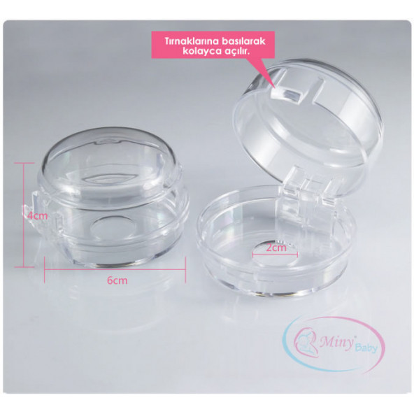 Miny Baby Ocak/Fırın Gaz Düğmesi Güvenlik Kapağı 2 Adet - 6