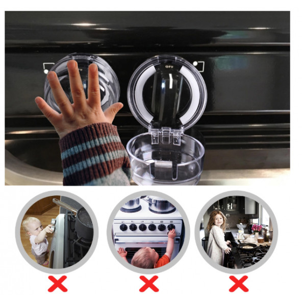 Miny Baby Ocak/Fırın Gaz Düğmesi Güvenlik Kapağı 2 Adet - 9