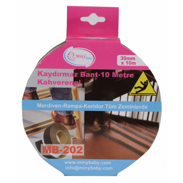 Miny Baby Kaydırmaz Bant-10 Metre / Kahverengi - 7