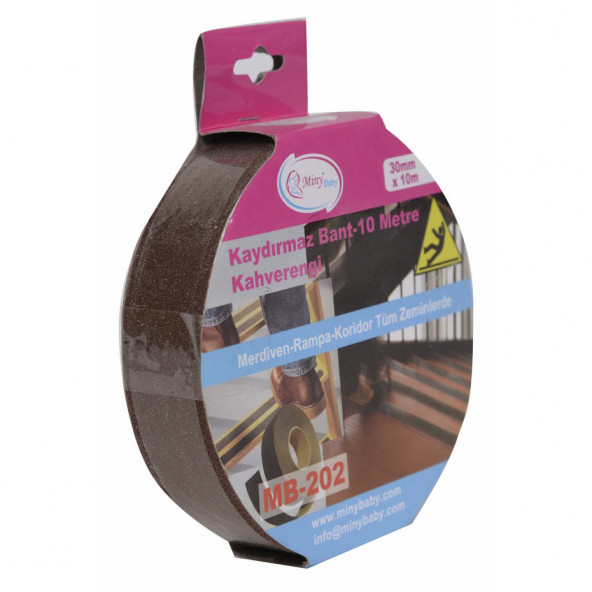 Miny Baby Kaydırmaz Bant-10 Metre / Kahverengi - 8