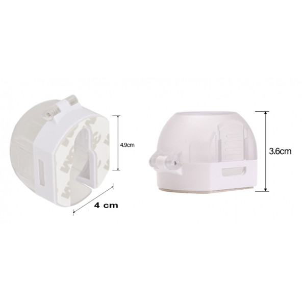 MinyBaby Kapı Kilidi Koruma Mandallı Barel Kilit 2 li - 3