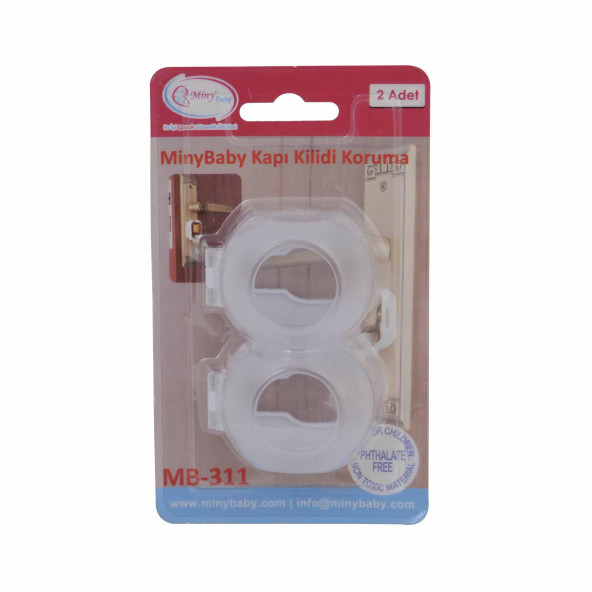 MinyBaby Kapı Kilidi Koruma Mandallı Barel Kilit 2 li - 4