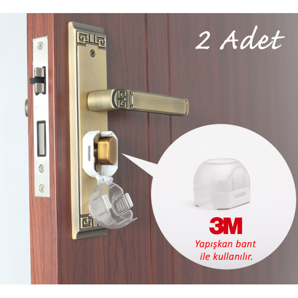 MinyBaby Kapı Kilidi Koruma Mandallı Barel Kilit 2 li - 7