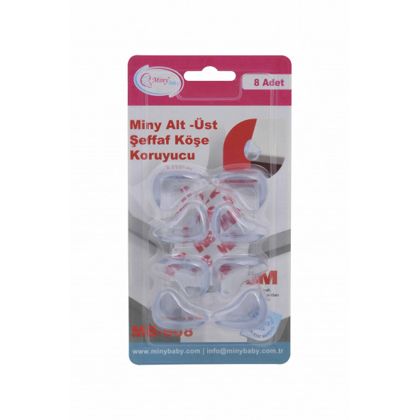 Miny Şeffaf Köşe Koruyucu - 8 Li - 4