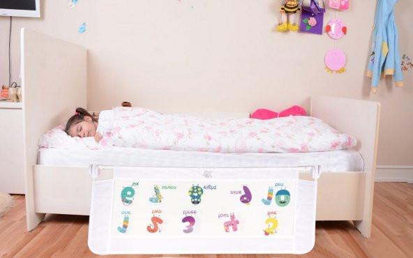 Portakal Safety Katlanabilir Yatak Bariyeri-Beyaz - Resim 3