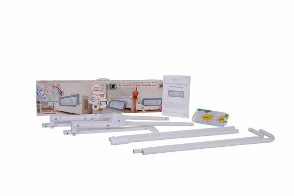 Portakal Safety Katlanabilir Yatak Bariyeri Gri - 3