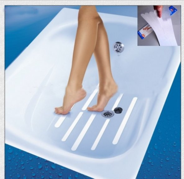 Portakal Safety Banyo Zemin Kaydırmaz Bant-Mavi - 4