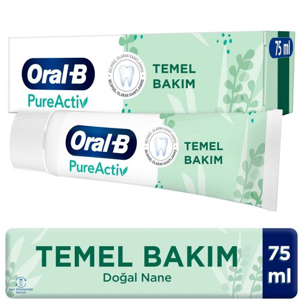 Oral-B Pureactiv Temel Bakım Diş Macunu 75 ml