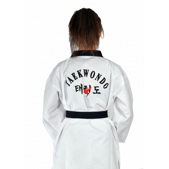 HAŞADO Fitilli Siyah Yaka Taekwondo Elbisesi - 5