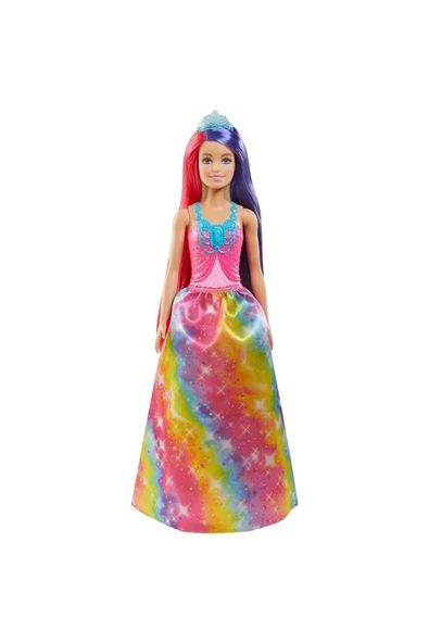 Barbie Dreamtopia Uzun Saçlı Bebekler GTF38 Gökkuşağı - 3