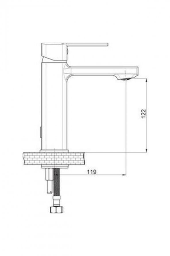 GPD Pedra Siyah Banyo Lavabo Sürgülü Duş Seti Mlb160-s-mbb160-s-dst57-s - 6
