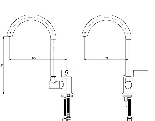 GPD Pencere Önü Eviye Bataryası MPN70, standart - Resim 3