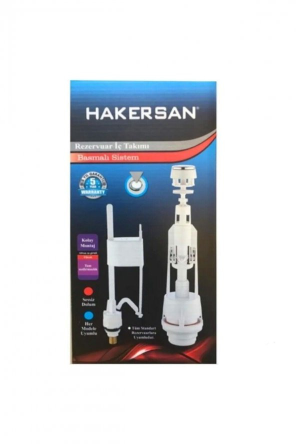 hakersan Rezervuar Basmalı Iç Takım Klozet Sifon Iç Takımı - 3