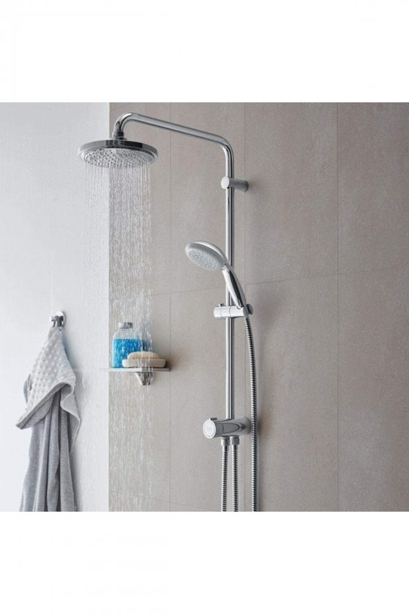 Grohe New Tempesta Sistem 200 27389002 Duvar Bağlantılı Divertörlü Duş Seti - 3