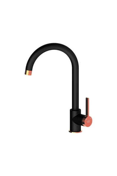 Gildo Mte165-s-r Tek Gövde Eviye Bataryası Siyah Rose Gold - 1