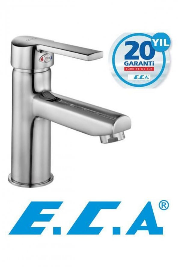 Eca Delta Tek Gövde Lavabo Bataryası Armatürü 102108686 20 Yıl Garantili