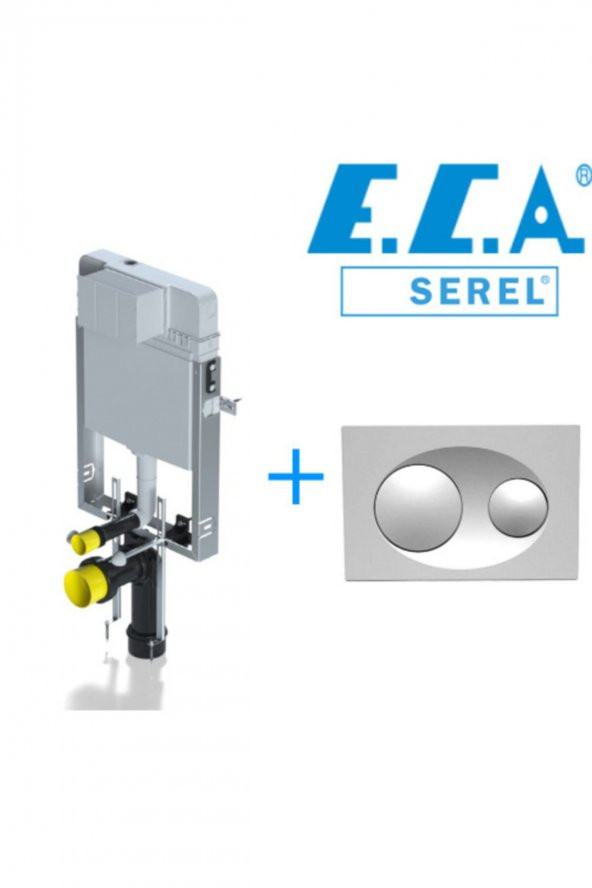 Eca Serel Smooth Asma Klozet Gömme Rezervuar ve Panel